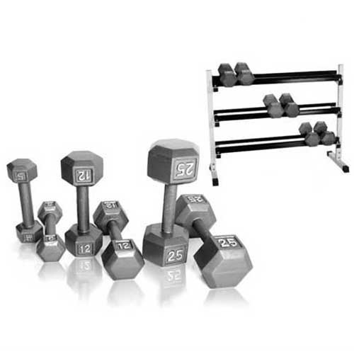 Yukon 5-50 lbs. Hex Dumbbell Set