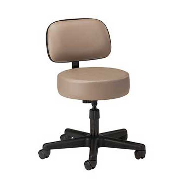Clinton 5-Leg Spin Lift Stool w/Backrest