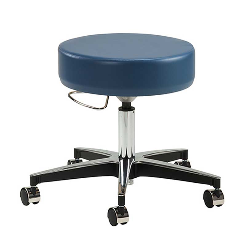 Clinton Aluminum Base Pneumatic Stool w/D-Lever