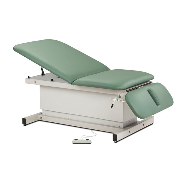 Clinton Shrouded Bariatric Power Table w/Brack & Drop