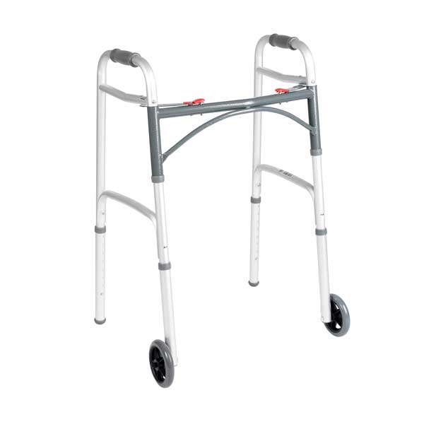 Drive Medical Deluxe Two Button Folding Walker