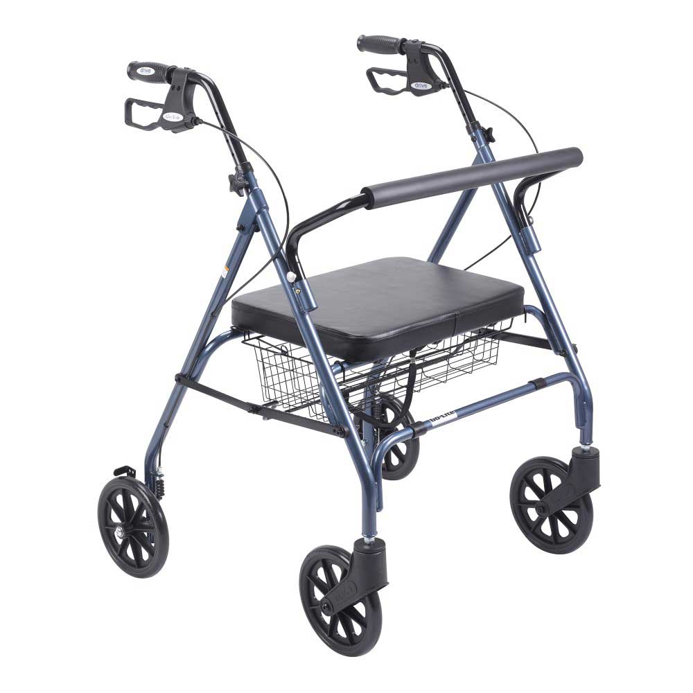 Drive Medical Heavy Duty Bariatric Rollator With Large Seat