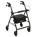Drive Medical Rollator With Fold Up Back and Padded Seat