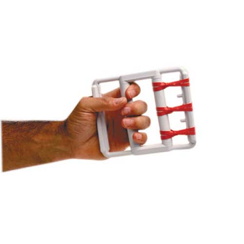 Cando Rubber-Band Hand Exerciser - Red Only