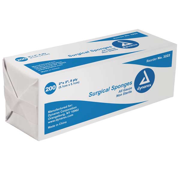 Dynarex Gauze Sponge Sterile 2s