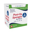 Dynarex Post-Op Sponge Sterile 2s – Soft, Sterile, and Highly Absorbent Wound Care Solution - (Box of 25)
