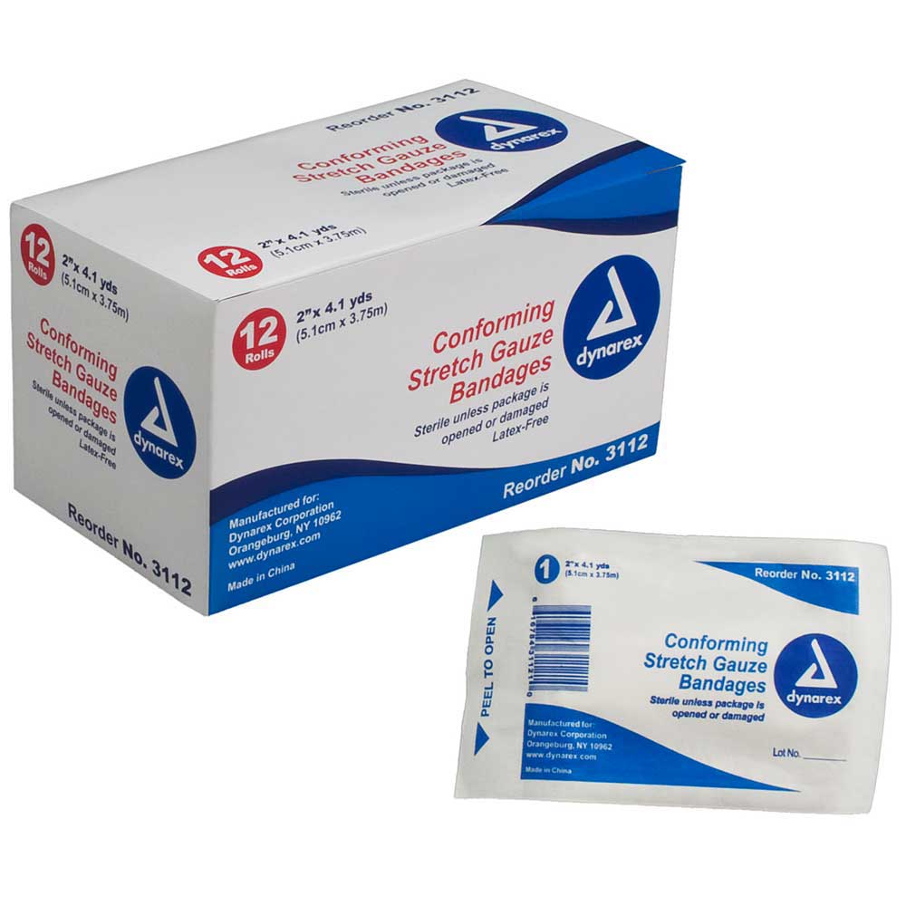 Dynarex Stretch Gauze Bandage Roll