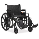 Bariatric HD Wheelchair Elevating Leg Rest and Detachable Desk Arm