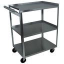 Ideal Products 3 Shelf Stainless Utility Cart with Handle