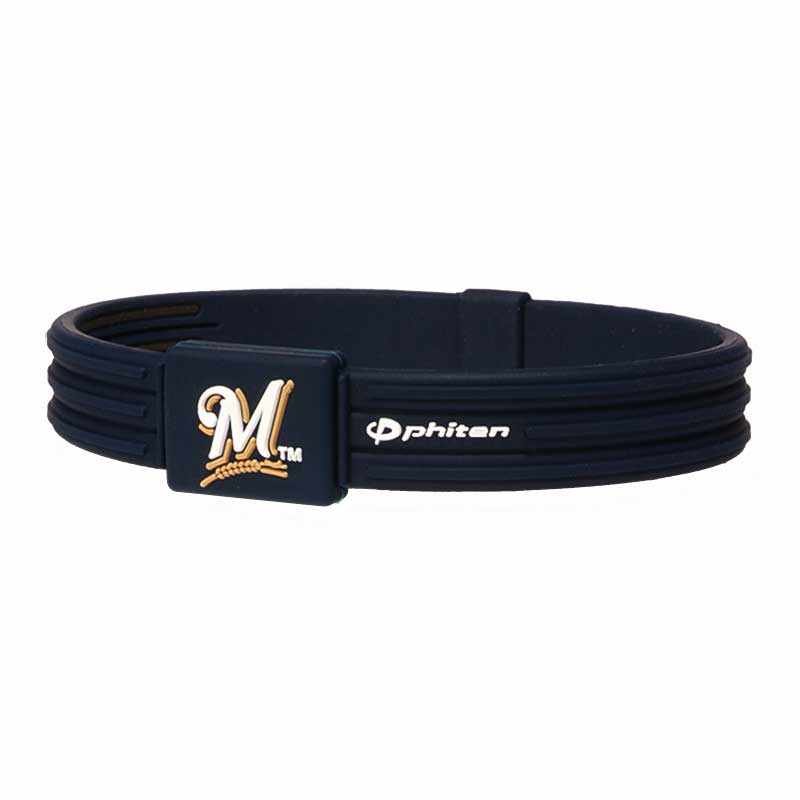 Phiten - Titanium Bracelet S-Type Milwaukee Brewers