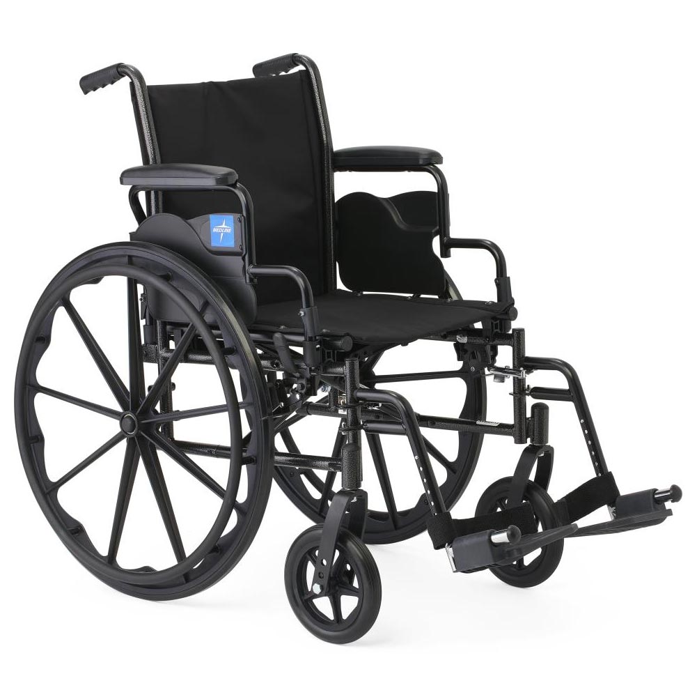 Medline K3 Guardian 20 inch Wide Wheelchair with Desk-Length Arms