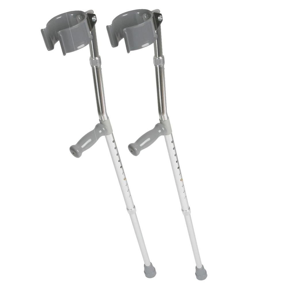 Medline Aluminum Forearm Crutches