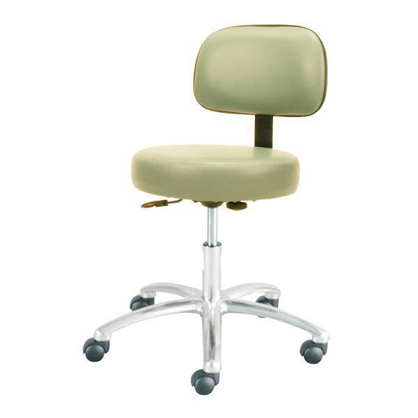 Winco Deluxe Gas Lift Stool with Back