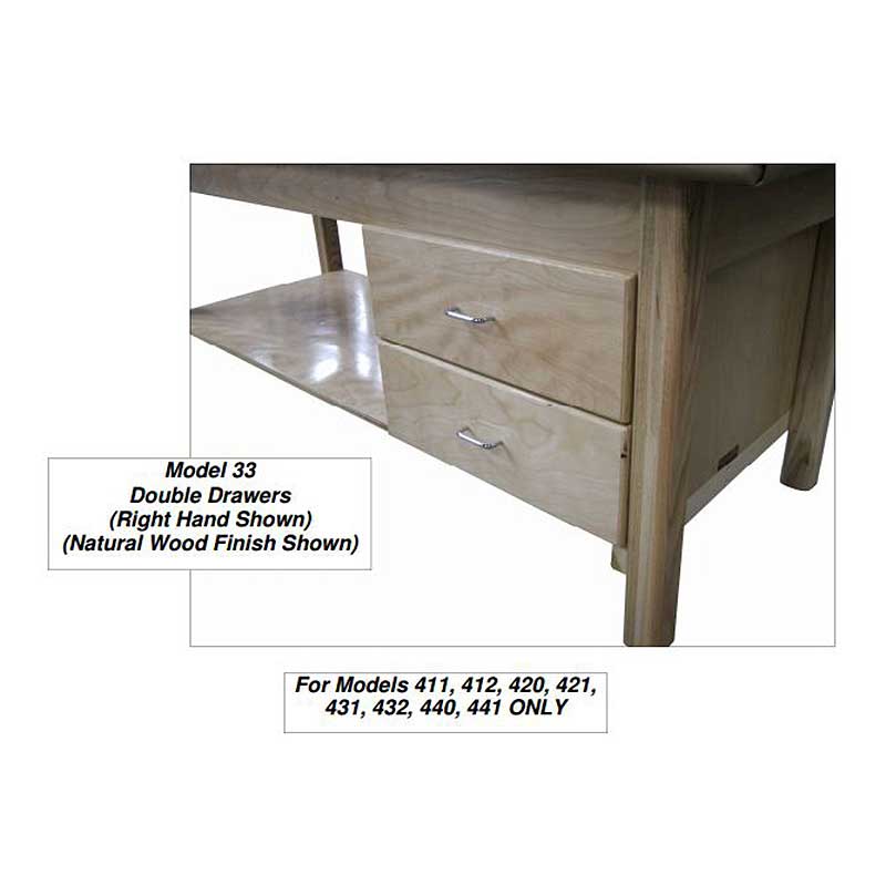 Bailey Accessory Double Drawers Option