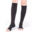JOBST Relief Knee High Open Toe Compression Socks Black