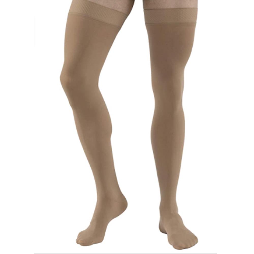 JOBST Relief Thigh High 20-30 mmHg Closed Toe with Silicone Dot Band-Petite