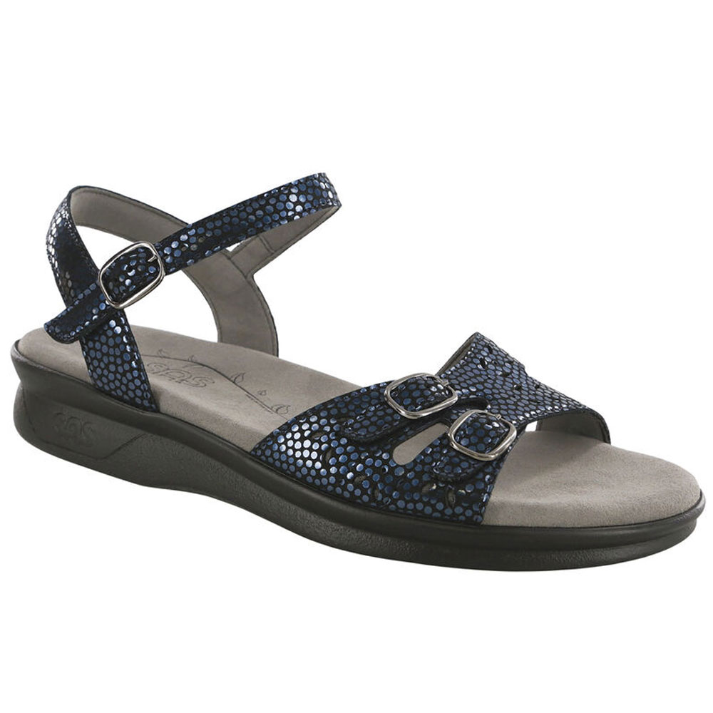 SAS Womens Duo Quarter Strap Sandal-Navy Perla