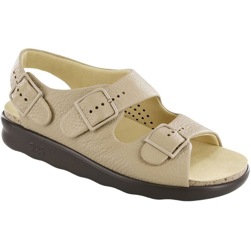 SAS Womens Relaxed Heel Strap Sandal-Natural