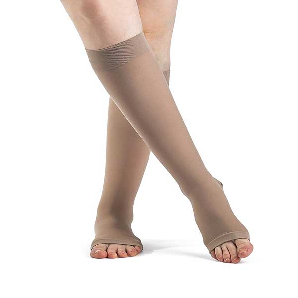 SIGVARIS Womens Dynaven 972 OpenToe Calf Compression 20 30
