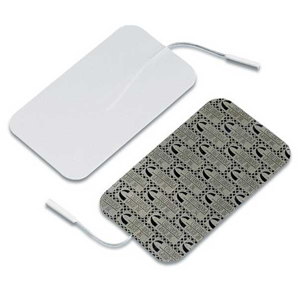 Dura Stick II Self Adhesive Electrodes 2.75” x 5” (7 cm x 13 cm) - Rectangle - (Pack of 4)