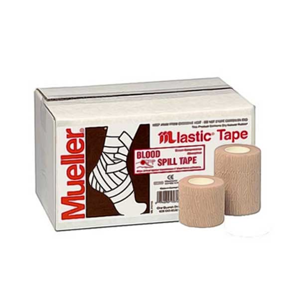 Mueller M Lastic Tape 3" x 5 Yard – Strong, Elastic Adhesive Tape for Athletic Support (Case of 16)