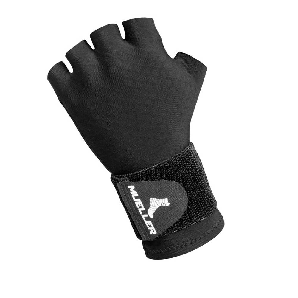 Mueller FIR Compression Glove – Black | One Size Fits Most | Infrared Therapy for Hand Pain