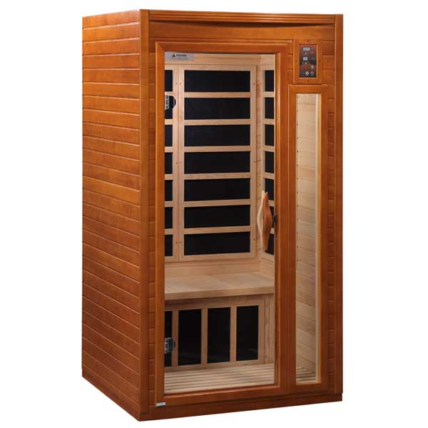 Dynamic Barcelona 1-2-person Low EMF (Under 8MG) FAR Infrared Sauna (Canadian Hemlock)