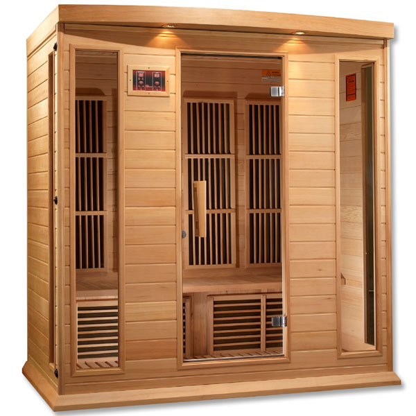 Maxxus 4 Per Low EMF FAR Infrared Carbon Canadian Hemlock Sauna