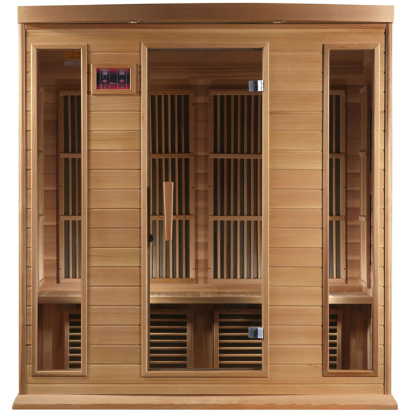 Maxxus 4 Per Low EMF FAR Infrared Carbon Canadian Red Cedar Sauna