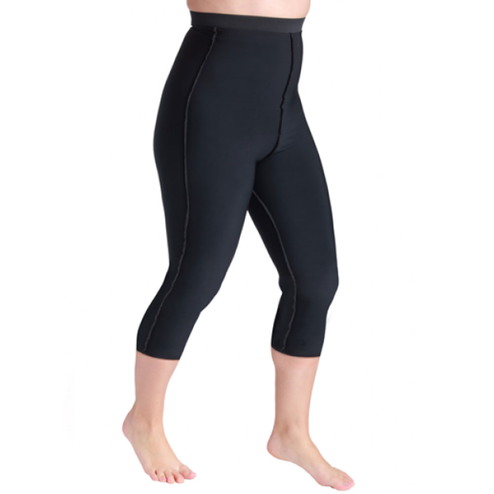 SIGVARIS Lymphedema Compreshort Capri 10-15 mmHg-Black