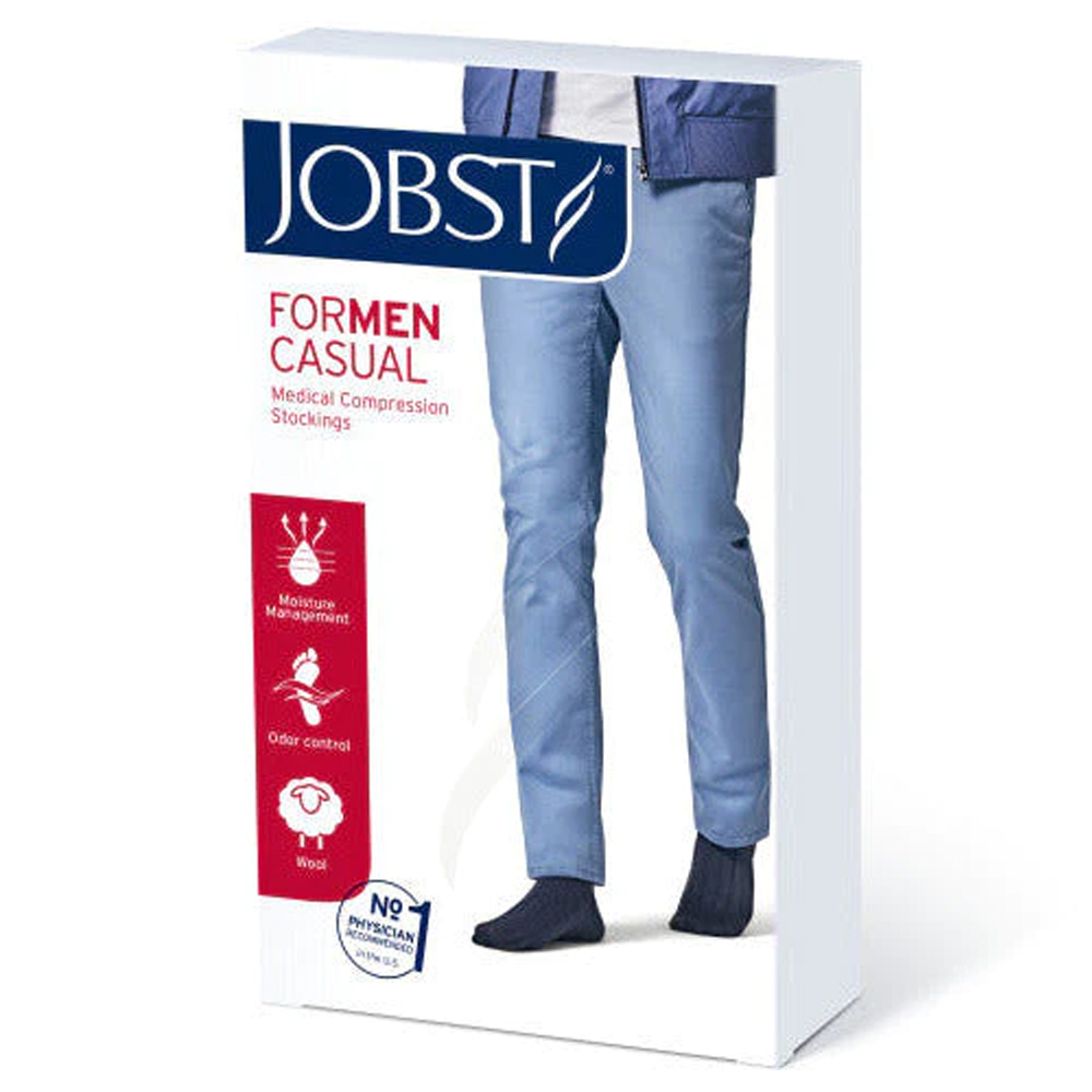 Jobst Casual Wear Knee High-20-30-Black-X-Large-DISC