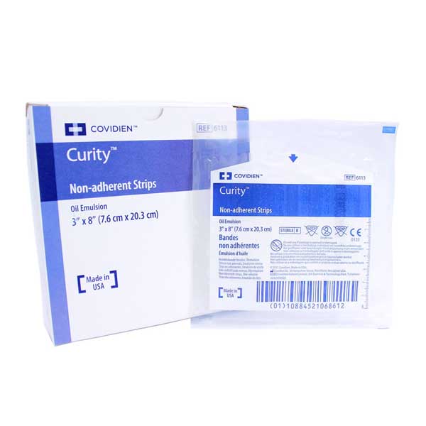Covidien Non-Adherent Wound Dressing Strips 3 Inx8 In 24/Box