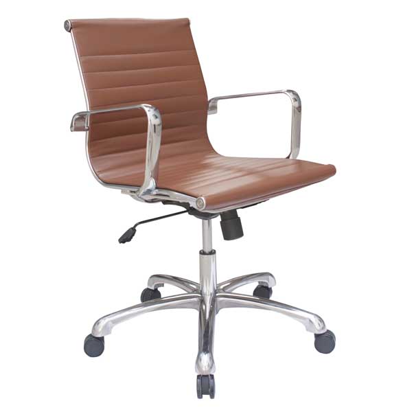 Joplin Group Mid Back Chair-Brown