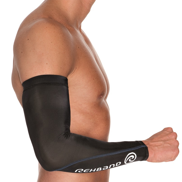 Rehband Compression Arm Sleeve (single)-Black-Small-Med Left