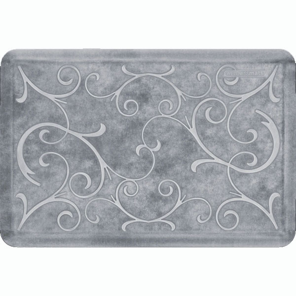 WellnessMats Bella Motif Anti-Fatigue Floor Mat-3'x2'-Sandstone