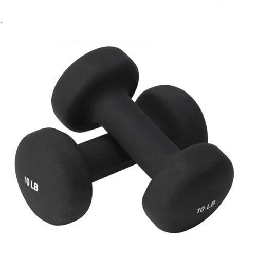 Valeo Neoprene Hand Weights - 5 lb Pair Blue