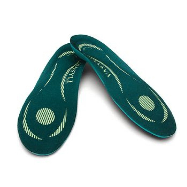 Sammons Preston Vasyli Green Full-Length Custom Insoles – Firm Support for Orthopedic Relief