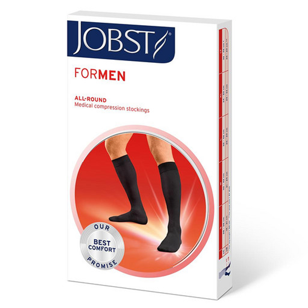 Jobst forMen Ribbed Closed Toe 20-30-mmHg