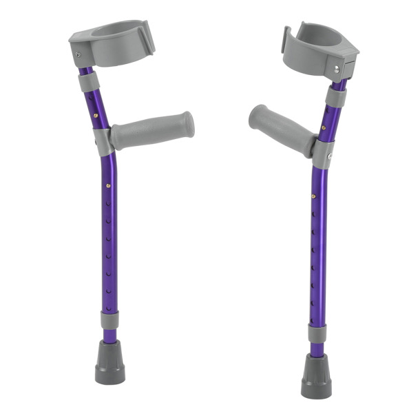 Drive Medical Universal Forearm Crutch – Wizard Purple (Pair)