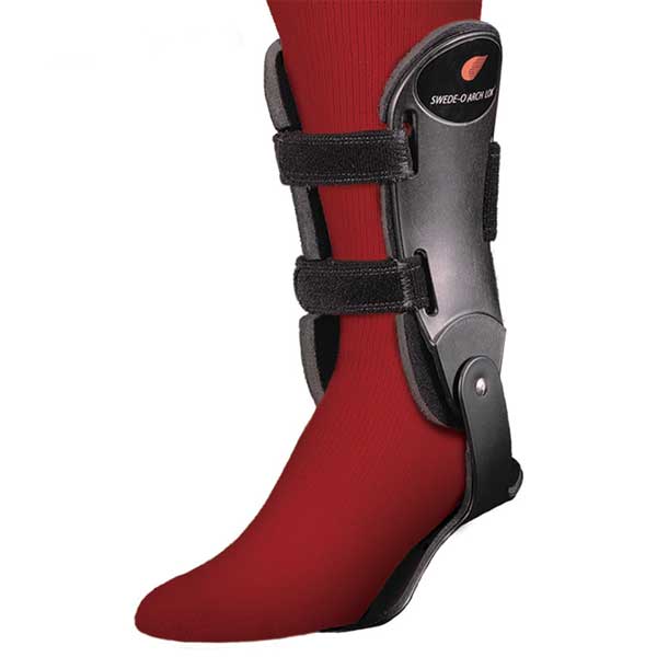 Swede-O Arch Lok Hinged Ankle Brace Footplate - Black Right MD | Premium Ankle Support & Stability