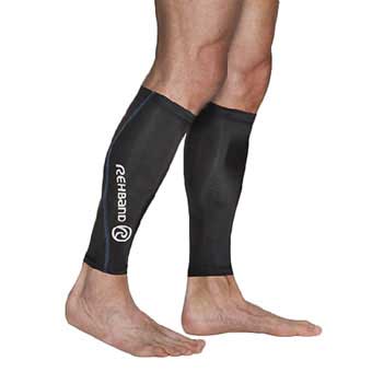 Rehband Compression Calf Sleeve (Pair) – Black – Small/Medium: Pro-Grade Muscle Support for Performance & Recovery