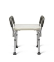 Medline Knockdown Shower Chair With Arms – Backless, Adjustable & Portable for Safer Bathing