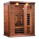 Maxxus 3 Per Full Spectrum Near Zero EMF FAR Infrared Carbon Canadian Red Cedar Sauna