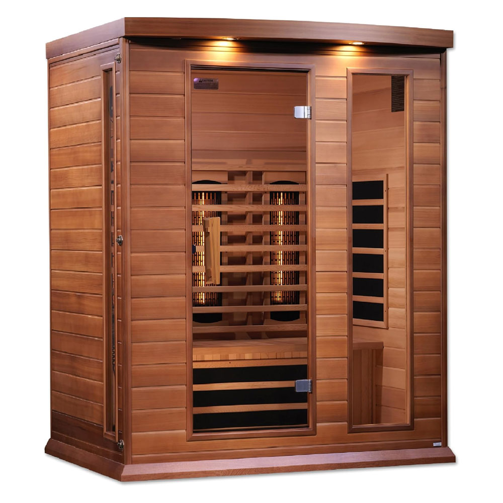 Maxxus 3 Per Full Spectrum Near Zero EMF FAR Infrared Carbon Canadian Red Cedar Sauna
