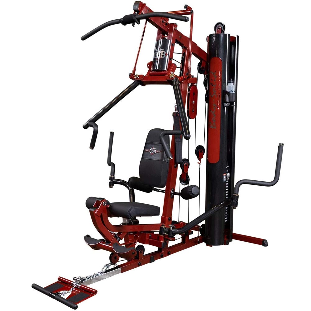 Body Solid - Red Bi Angular Home Gym