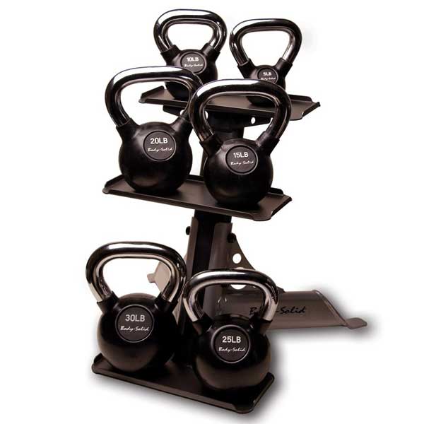  Body Solid - 3 Tier Kettle Bell Rack