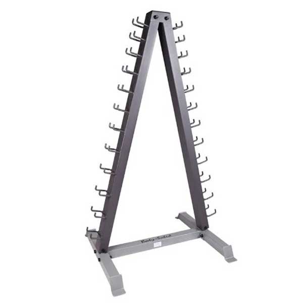 Body Solid - 12 Pair Vinyl Neoprene Vertical Dumbbell Rack