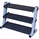  Body-Solid 3-Tier Vinyl/Neoprene Dumbbell Rack GDR34