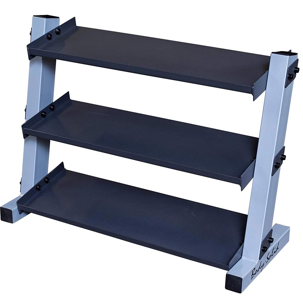  Body-Solid 3-Tier Vinyl/Neoprene Dumbbell Rack GDR34