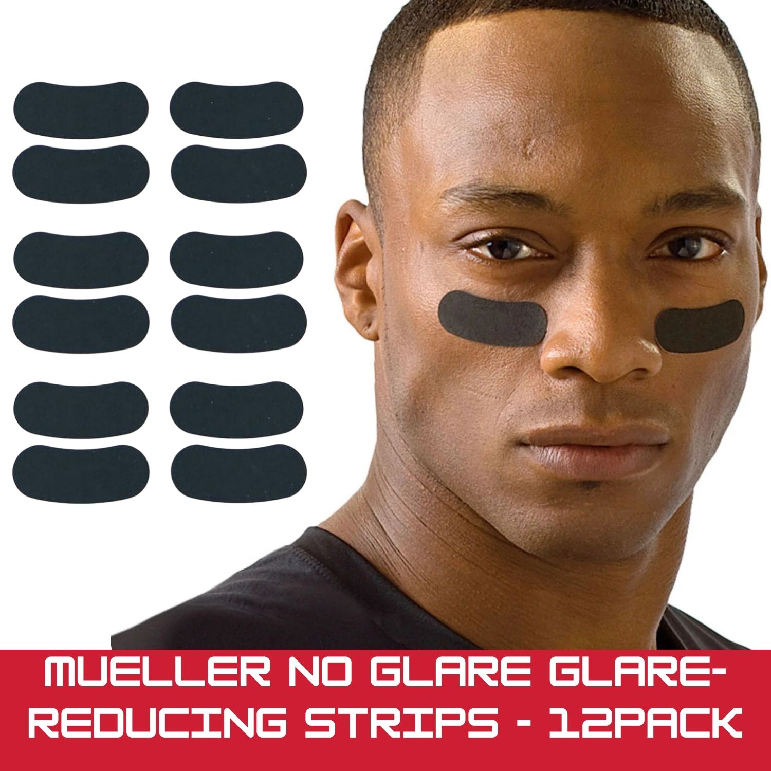 Mueller No Glare Glare-Reducing Strips - 12pack